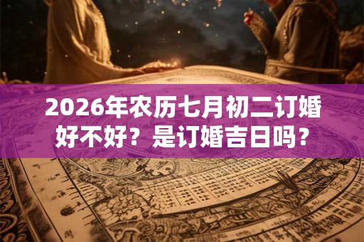 2026年农历七月初二订婚好不好？是订婚吉日吗？