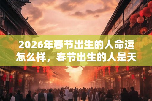 2026年春节出生的人命运怎么样，春节出生的人是天胎吗？