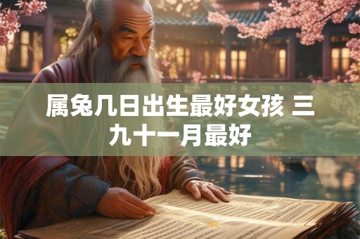 属兔几日出生最好女孩 三九十一月最好