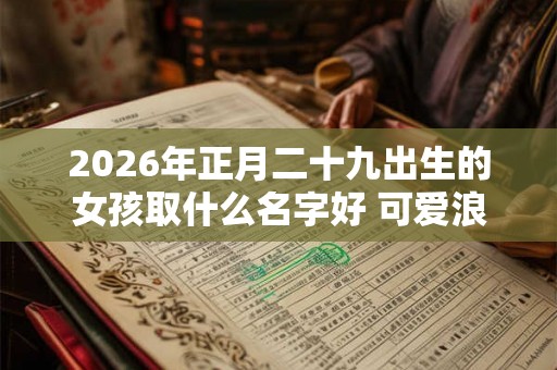 2026年正月二十九出生的女孩取什么名字好 可爱浪漫的名字推荐