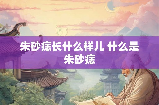 朱砂痣长什么样儿 什么是朱砂痣
