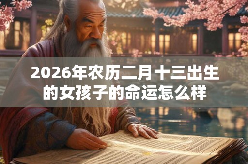 2026年农历二月十三出生的女孩子的命运怎么样