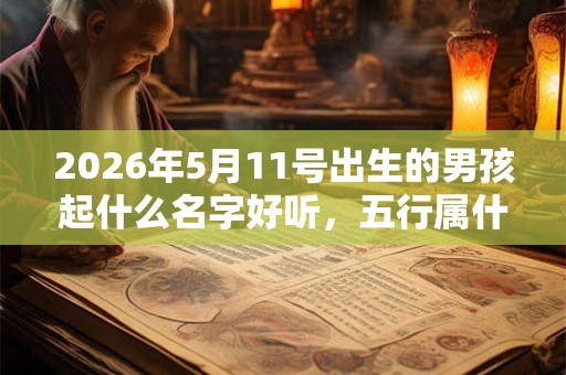 2026年5月11号出生的男孩起什么名字好听，五行属什么