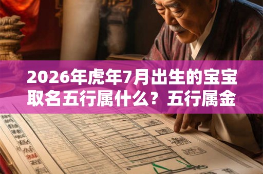 2026年虎年7月出生的宝宝取名五行属什么？五行属金起名好字推荐！