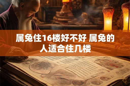 属兔住16楼好不好 属兔的人适合住几楼