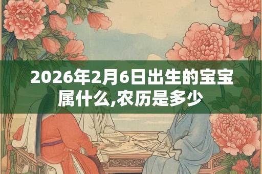2026年2月6日出生的宝宝属什么,农历是多少 2026年2月6日出生的宝宝属什么,农历是多少