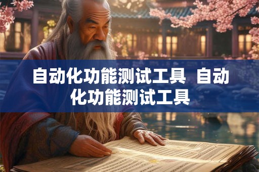 自动化功能测试工具  自动化功能测试工具