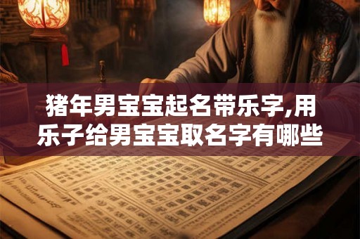 猪年男宝宝起名带乐字,用乐子给男宝宝取名字有哪些