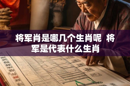 将军肖是哪几个生肖呢  将军是代表什么生肖