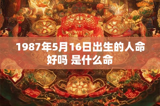1987年5月16日出生的人命好吗 是什么命