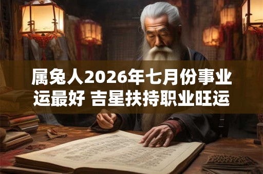 属兔人2026年七月份事业运最好 吉星扶持职业旺运 属兔人2026年七月份事业运最好 吉星扶持职业旺运