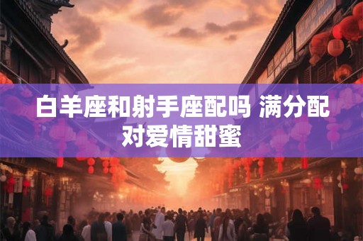白羊座和射手座配吗 满分配对爱情甜蜜
