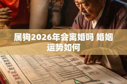 属狗2026年会离婚吗 婚姻运势如何 属狗2026年会离婚吗 婚姻运势如何