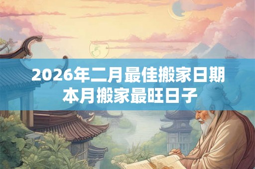 2026年二月最佳搬家日期 本月搬家最旺日子