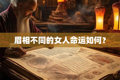 眉相不同的女人命运如何？