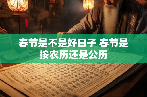 春节是不是好日子 春节是按农历还是公历
