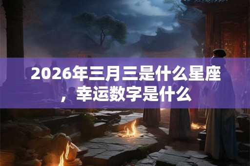 2026年三月三是什么星座，幸运数字是什么