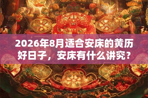 2026年8月适合安床的黄历好日子,安床有什么讲究? 2026年8月适合安床的黄历好日子,安床有什么讲究?