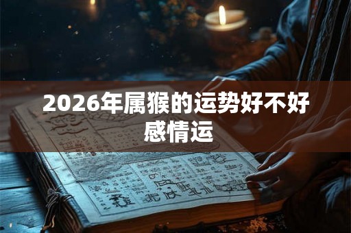 2026年属猴的运势好不好 感情运