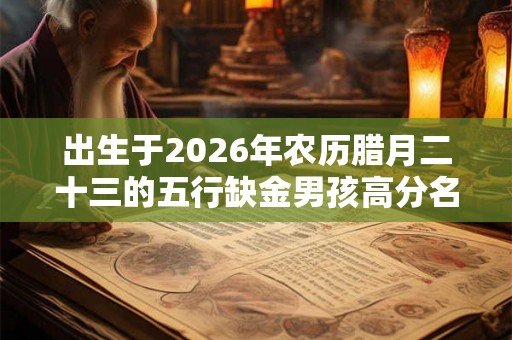 出生于2026年农历腊月二十三的五行缺金男孩高分名字推荐