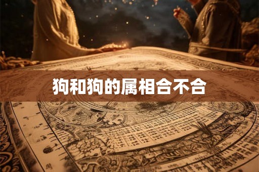 狗和狗的属相合不合