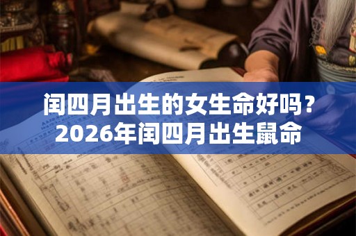 闰四月出生的女生命好吗？2026年闰四月出生鼠命