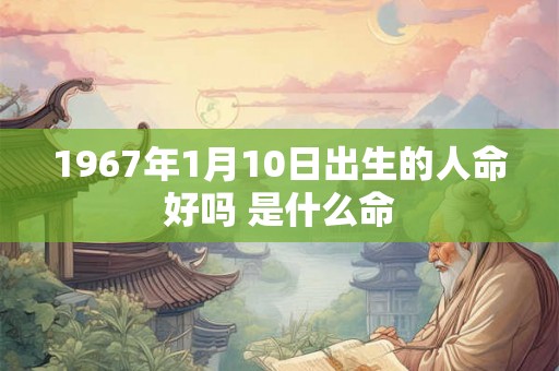 1967年1月10日出生的人命好吗 是什么命