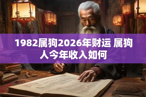 1982属狗2026年财运 属狗人今年收入如何