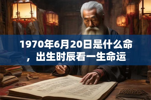 1970年6月20日是什么命,出生时辰看一生命运 1970年6月20日是什么命,出生时辰看一生命运