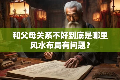 和父母关系不好到底是哪里风水布局有问题？