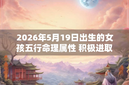 2026年5月19日出生的女孩五行命理属性 积极进取成就非凡