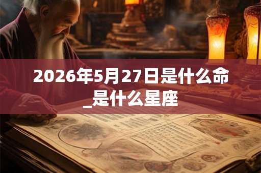 2026年5月27日是什么命_是什么星座