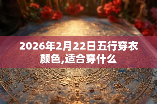 2026年2月22日五行穿衣颜色,适合穿什么