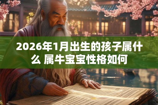 2026年1月出生的孩子属什么 属牛宝宝性格如何