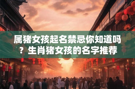 属猪女孩起名禁忌你知道吗？生肖猪女孩的名字推荐
