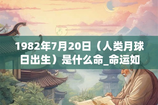 1982年7月20日(人类月球日出生)是什么命_命运如何 1982年7月20日(人类月球日出生)是什么命_命运如何