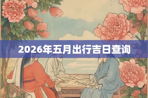 2026年五月出行吉日查询 2026年五月出行吉日查询