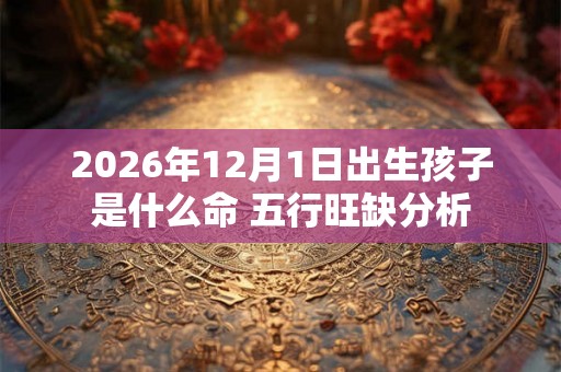 2026年12月1日出生孩子是什么命 五行旺缺分析