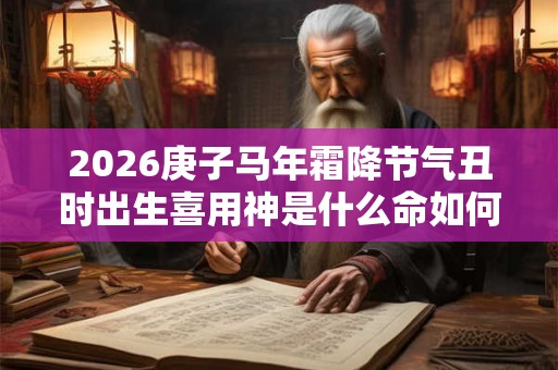 2026庚子马年霜降节气丑时出生喜用神是什么命如何? 2026庚子马年霜降节气丑时出生喜用神是什么命如何?