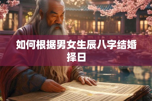 如何根据男女生辰八字结婚择日