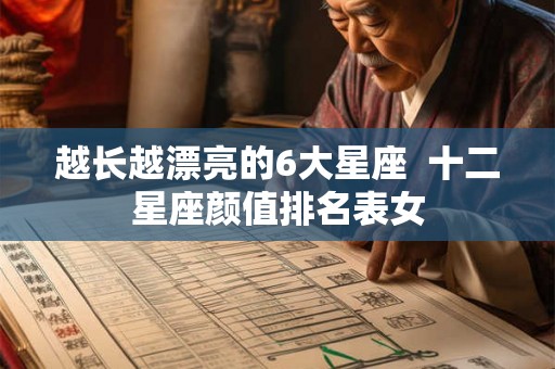 越长越漂亮的6大星座  十二星座颜值排名表女