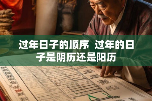 过年日子的顺序  过年的日子是阴历还是阳历