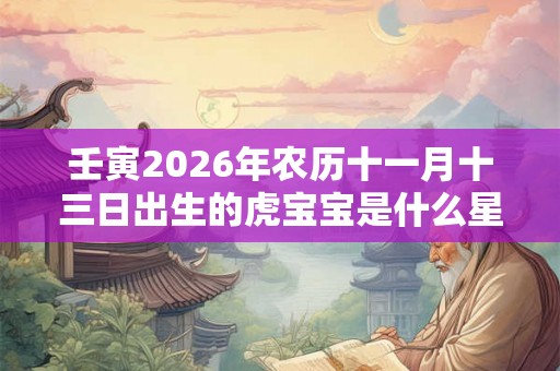 壬寅2026年农历十一月十三日出生的虎宝宝是什么星座？