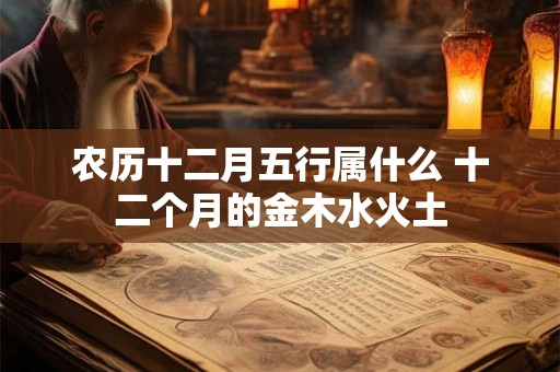 农历十二月五行属什么 十二个月的金木水火土