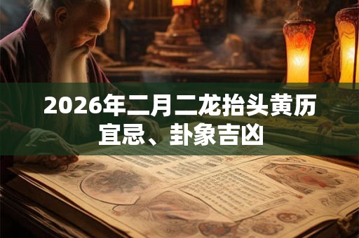2026年二月二龙抬头黄历宜忌、卦象吉凶