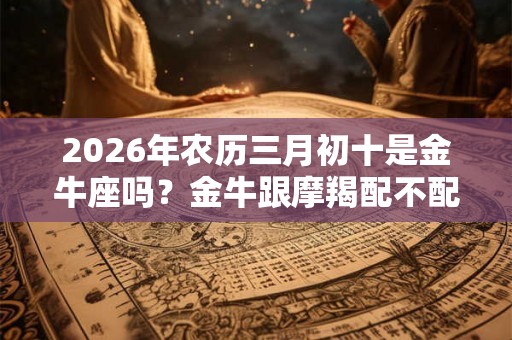 2026年农历三月初十是金牛座吗？金牛跟摩羯配不配？