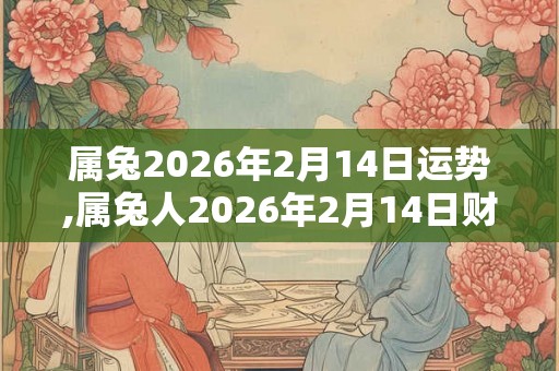 属兔2026年2月14日运势,属兔人2026年2月14日财运,生肖兔2026年2月14日运势