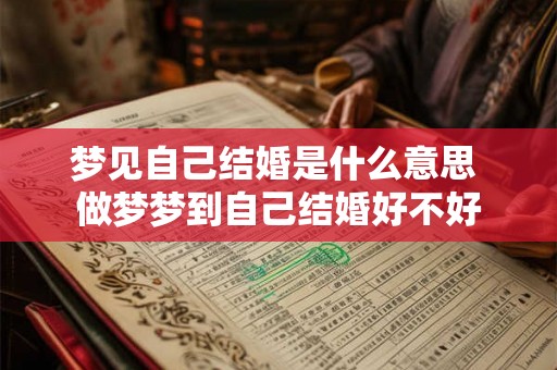 梦见自己结婚是什么意思 做梦梦到自己结婚好不好