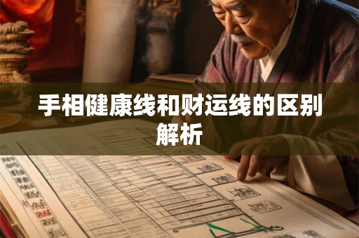 手相健康线和财运线的区别解析
