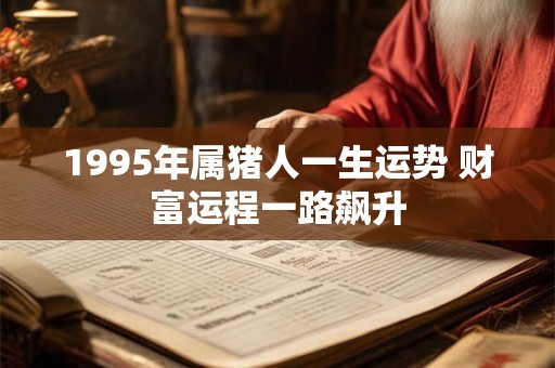 1995年属猪人一生运势 财富运程一路飙升